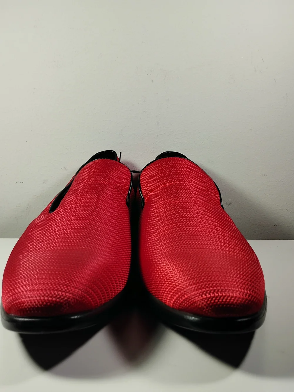 Van Heusen Black Suit with Red Accents